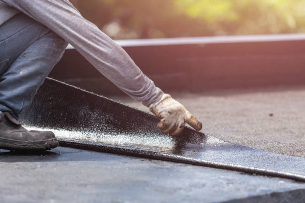 Professional Waterproofing technician working in Piscataway, NJ